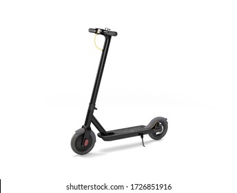 Electric Scooter 3D Illustration On White Background