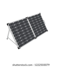 Electric Solar Panle. 3D Render.