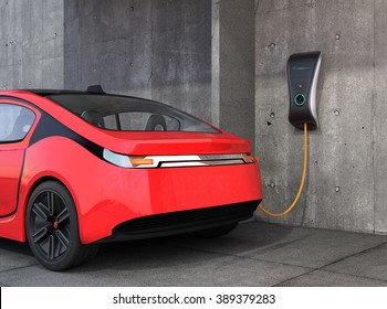 Electric Vehicle Charging Station For Home. 