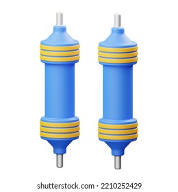 Electrical Resistor Tool 3D Illustration