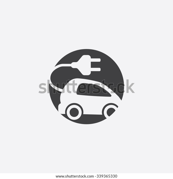 electro car\
cut identity template icon design\
element