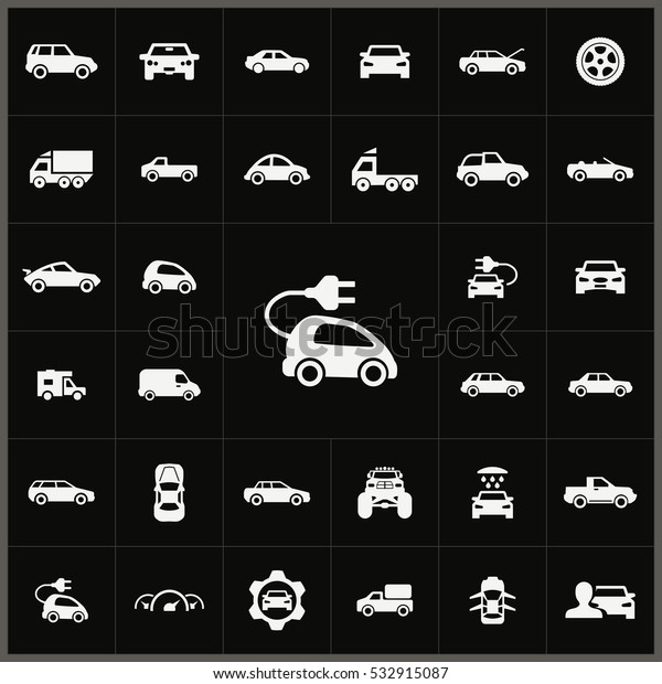 electro car icon. car icons universal set for web\
and mobile