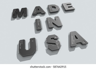 Electronic circuit board with text 