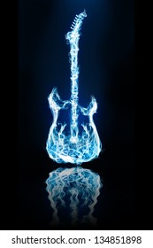 925 Blue flame guitar Images, Stock Photos & Vectors | Shutterstock