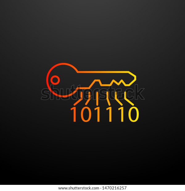 Electronic key nolan icon. Elements of virus
antivirus set. Simple icon for websites, web design, mobile app,
info graphics