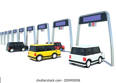 Electronic toll collection system of Japanese-style