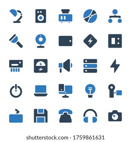 Electronics - Glyph icons set. - Powered by Shutterstock