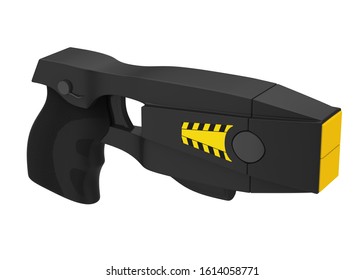 Electroshock Weapon Isolated. 3D Rendering