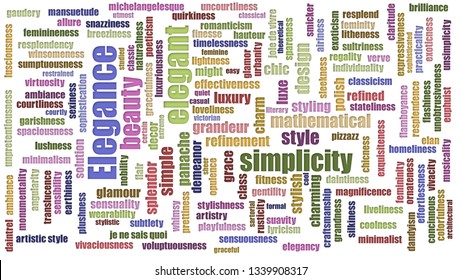 Elegance Tagcloud Mixed Isolated