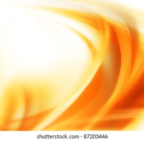 Elegant Abstract Autumn Background With Smooth Lines