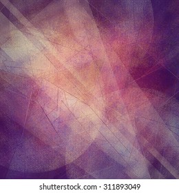 elegant abstract purple pink and gold background with large bokeh lights or circles and white beams or rays, with fine detailed speckled texture