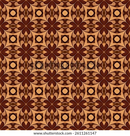Elegant Arabesque Geometric Seamless Pattern, Luxury Classic and Art Deco Tileable Ornamental Background Design. Good for interior design, tileable surface design, premium packaging, and home decor.