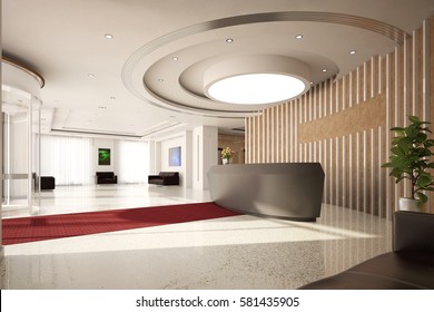 Hotel Lobby 3d Render Images Stock Photos Vectors Shutterstock