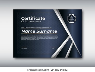 Elegant Certificate of Achievement Template - Powered by Shutterstock