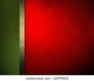 elegant Christmas background red green ribbon and sidebar with vintage grunge background texture and gradient lighting, abstract formal background menu or website template background or brochure ad - Powered by Shutterstock