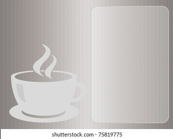 elegant coffee menu. free space on the right to add your content - Powered by Shutterstock