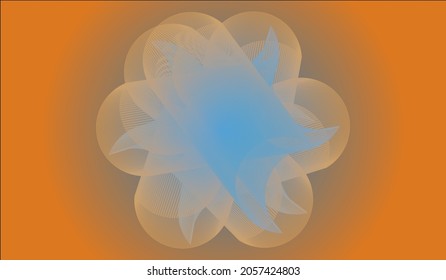 Elegant Creative Modern Gradient Spirograph Art Background Abstract.