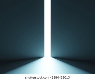 Elegant empty background. Abstract light coming from wall luxurious template environment for product display. Podium for beauty products. studio background for product presentation. 3D Rendering