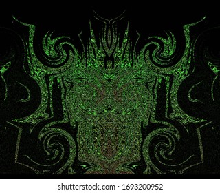 Elegant fractal design, abstract psychedelic art, dark fantasy. 300dpi image.