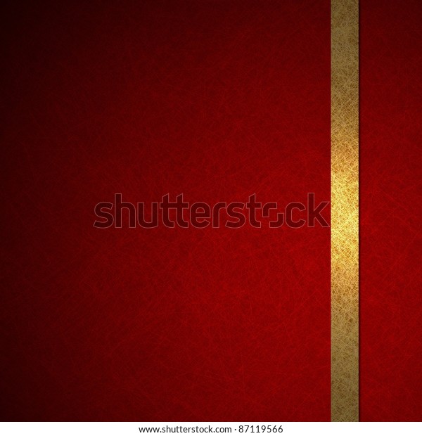優雅な金色と赤の背景またはリボンレイアウトデザインの壁紙 クリスマス用 広告やパンフレット用のコピースペース 側面の縁に濃いビネットシェーディング ビンテージグランジテクスチャー のイラスト素材