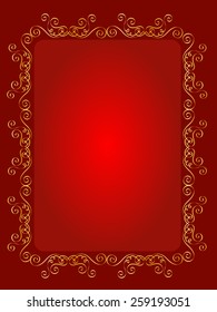 Elegant Gold Red Maroon Color Blank Stock Illustration 259193051 ...