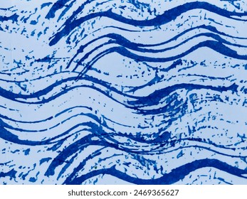 Elegant illustrations featuring blue wave lines on a white background. Ideal for serene designs, modern themes, and clean visual projects. - Powered by Shutterstock