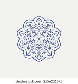 Elegant and minimalist pattern design featuring a mandala-inspired motif with harmonious colors. This versatile template is ideal for wedding invitations, event stationery, or any creative project - Powered by Shutterstock