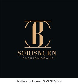 Elegant Monogram Fashion Brand Logo Design for Luxury Branding - Powered by Shutterstock