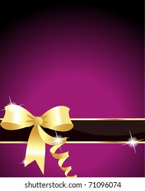 Elegant Purple Ribbon Purple Background Stock Illustration 71096074