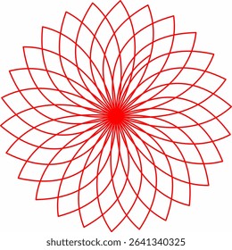 Elegant red mandala design ideal for spiritual themes, yoga studios, meditation practices, and artistic projects. Download this high-resolution graphic now.