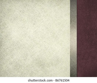 Elegant red and white background with ribbon, vintage grunge texture and parchment illustration, has copy space for invitation, menu, announcement or brochure - Powered by Shutterstock