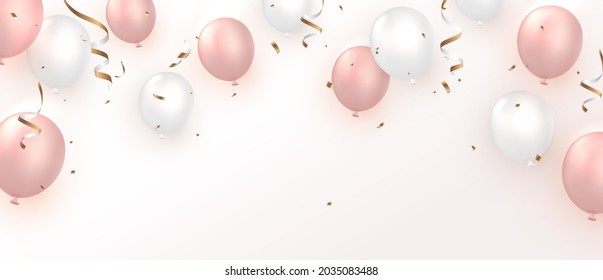 2,547 Happy birthday banner rose gold Images, Stock Photos & Vectors ...