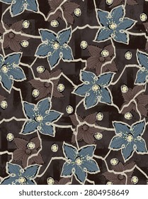 Elegant seamless floral pattern