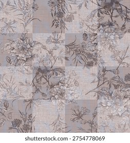 Elegante  patchwork floral