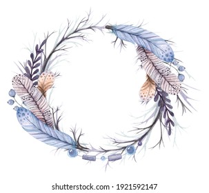Feather Wreath Images, Stock Photos & Vectors | Shutterstock