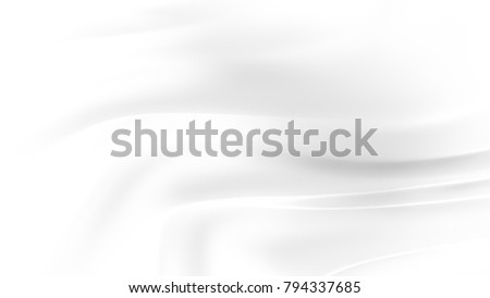 Elegant White Background Drapery Fabric 3 D Stock Illustration