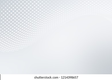 Elegant White Gray Modern Bright Halftone Dots Art Background. Business Design.