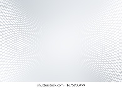 Elegant White Gray Modern Bright Wave Halftone Dotted Art Background. Business Design.