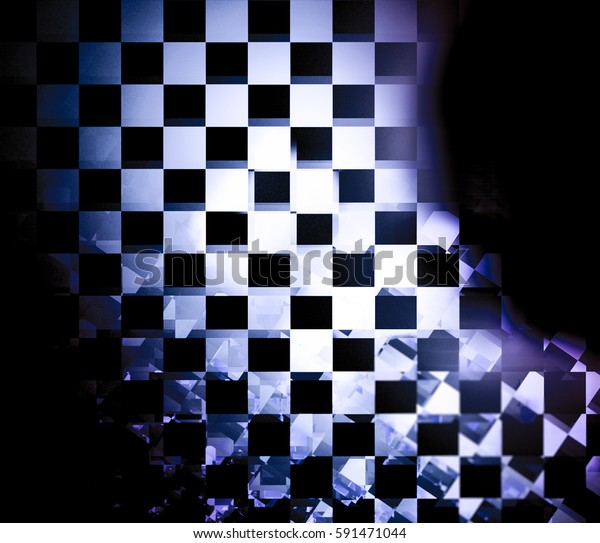 Element of checkered\
black and white\
flag.