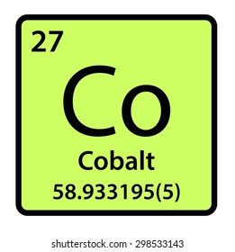 Element Cobalt Periodic Table Stock Illustration 298533143 | Shutterstock