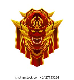 Element emblem game object dragon