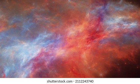 Elemental Collide Nebula Fractions Of Space