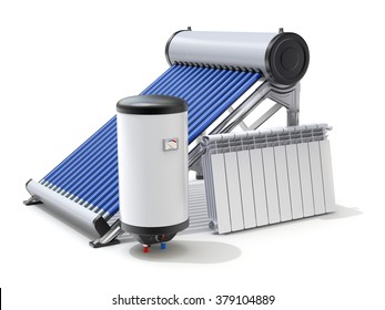 Solar Water Heater Images Stock Photos Vectors Shutterstock