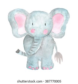 Elephant Animal Watercolor Illustration