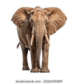 Elephant isolated on white background. Wildlife, Safari animal. - Powered by Shutterstock