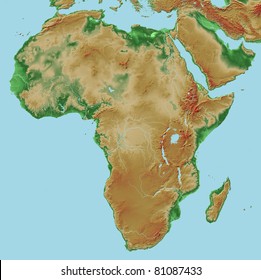Africa Map Relief Images Stock Photos Vectors Shutterstock