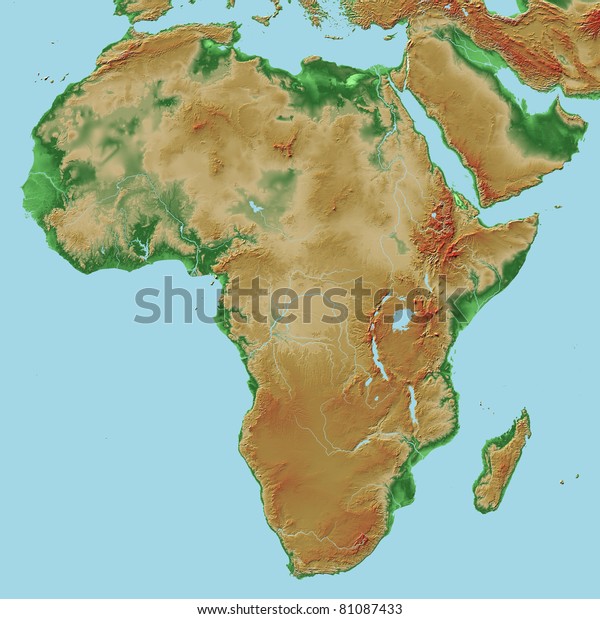 Elevation Map Of Africa