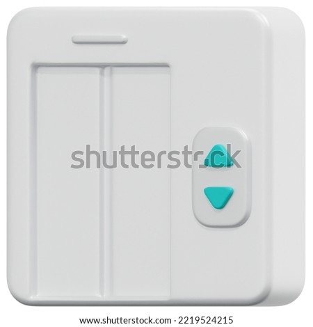 elevator 3d render icon illustration for website, application, printing, document, poster design, etc.