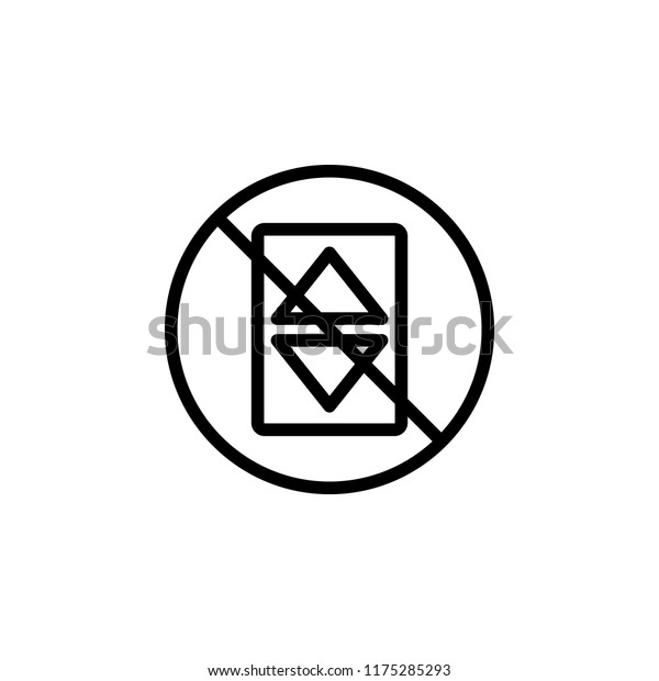 elevator prohibition icon. Element of\
prohibition sign for mobile concept and web apps icon. Thin line\
icon for website design and development, app development. Premium\
icon on white\
background