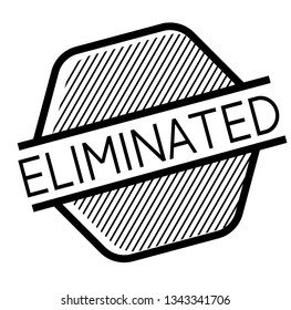 Eliminated Stamp On White Stock Illustration 1343341706 | Shutterstock